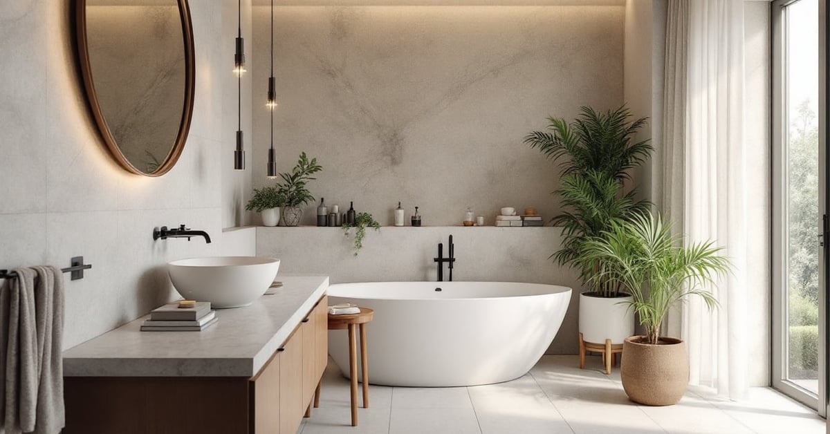Salle de bain moderne décorée avec style, idées déco tendance pour transformer votre espace