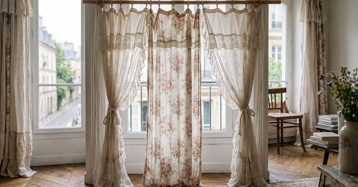 Choisir des rideaux shabby chic pour votre intérieur - rideaux shabby chic